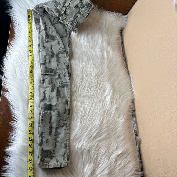 Free People Green & Khaki High Rise Skinny Long and Lean Jeans Size 26 - Picture 5 of 13